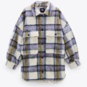 ZARA PLAID SHIRT JACKET